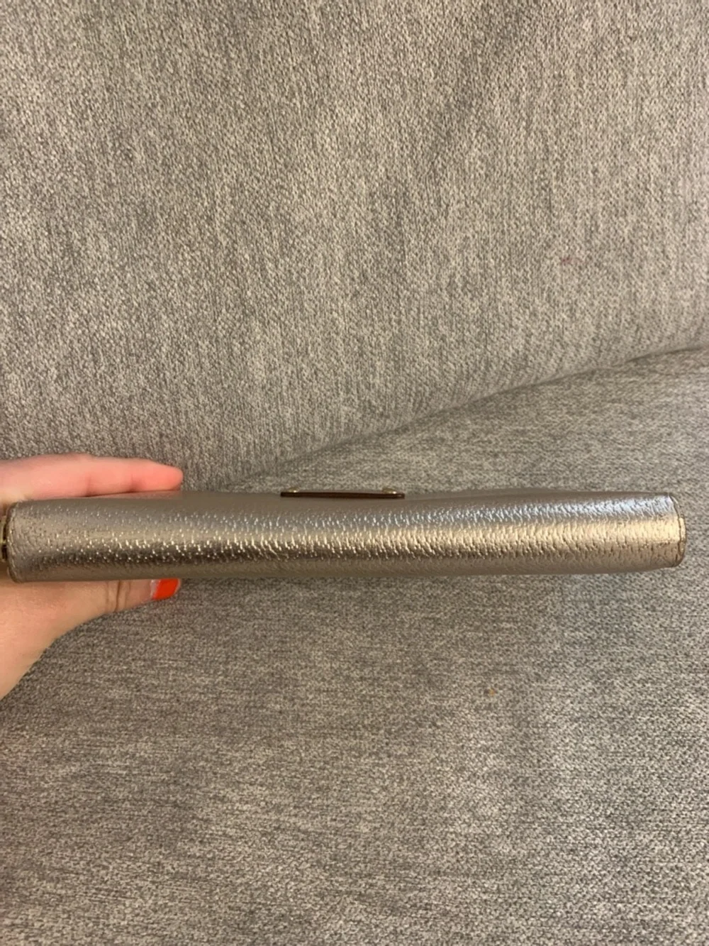 Kate Spade New York Wellesley Neda Metallic Rose Gold Leather Long Zip Wallet - Picture 7 of 16